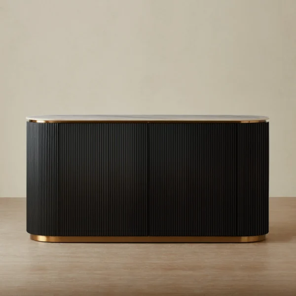 Archie White Sintered Stone Sideboard